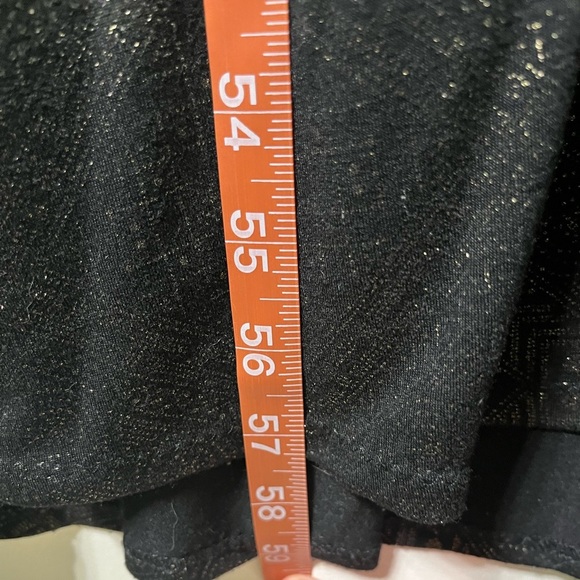 LuLaRoe Maxi Dress Sz Large Black And Gold Pattern, Stretchy RN 142161 - Picture 5 of 9